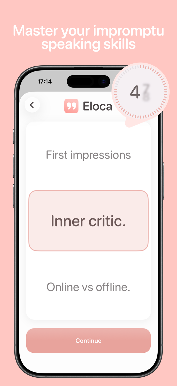 Master your impromptu speaking skills